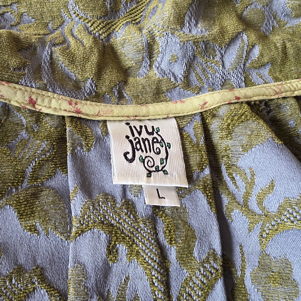 ivy jane Floral Cropped Swing Tapestry Jacket Babydoll Eclectic Grandma - Picture 8 of 9